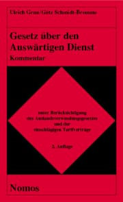 Cover von Gesetz über den Auswärtigen Dienst
