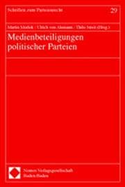 Cover von Medienbeteiligungen politischer Parteien
