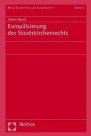 Cover von Europäisierung des Staatskirchenrechts