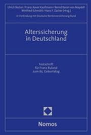 Cover von Alterssicherung in Deutschland