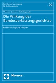 Cover von Die Wirkung des Bundesverfassungsgerichtes