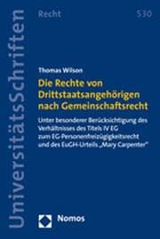 Cover von Die Rechte von Drittstaatsangehörigen nach Gemeinschaftsrecht