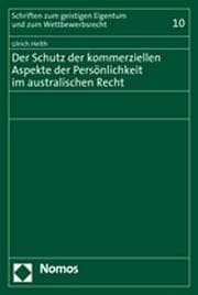 Cover von Der Schutz der kommerziellen Aspekte der Persönlichkeit im australischen Recht