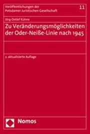 Cover von Zu Veränderungsmöglichkeiten der Oder-Neiße-Linie nach 1945