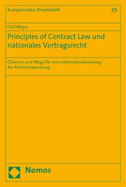 Cover von Principles of Contract Law und nationales Vertragsrecht