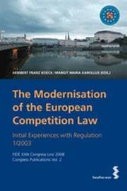Cover von The Modernisation of the European Competition Law