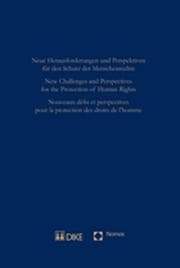 Cover von Neue Herausforderungen und Perspektiven für den Schutz der Menschenrechte