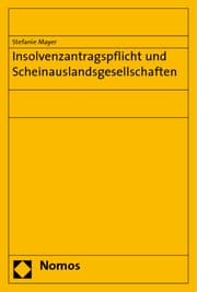 Cover von Insolvenzantragspflicht und Scheinauslandsgesellschaften