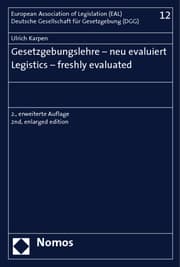 Cover von Gesetzgebungslehre, neu evaluiert/Legistics, freshly evaluated