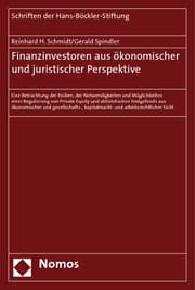 Cover von Finanzinvestoren aus ökonomischer und juristischer Perspektive