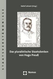Cover von Das pluralistische Staatsdenken von Hugo Preuß