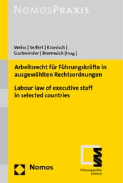 Cover von Arbeitsrecht für Führungskräfte in ausgewählten Rechtsordnungen - Labour law of executive staff in selected countries