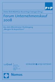 Cover von Forum Unternehmenskauf 2008