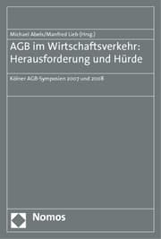 Cover von AGB im Wirtschaftsverkehr: Herausforderung und Hürde