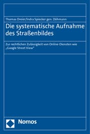 Cover von Die systematische Aufnahme des Straßenbildes
