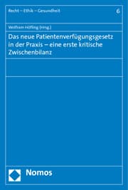 Cover von Das neue Patientenverfügungsgesetz in der Praxis - eine erste kritische Zwischenbilanz