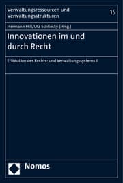 Cover von Innovationen im und durch Recht
