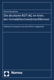 Cover von Die deutsche REIT-AG im Kreis der Immobilieninvestmentformen