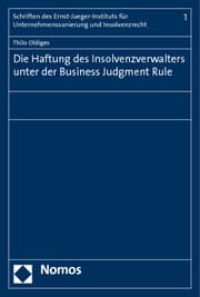 Cover von Die Haftung des Insolvenzverwalters unter der Business Judgment Rule