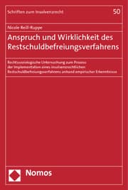 Cover von Anspruch und Wirklichkeit des Restschuldbefreiungsverfahrens