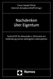 Cover von Nachdenken über Eigentum