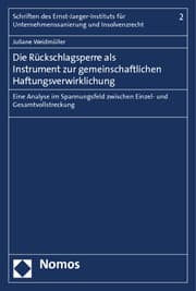 Cover von Die Rückschlagsperre als Instrument zur gemeinschaftlichen Haftungsverwirklichung