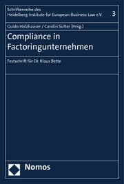 Cover von Compliance in Factoringunternehmen