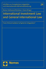 Cover von International Investment Law and General International Law