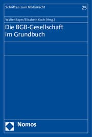 Cover von Die BGB-Gesellschaft im Grundbuch