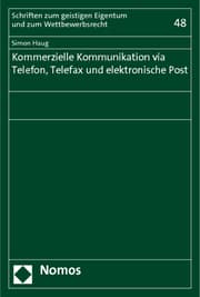 Cover von Kommerzielle Kommunikation via Telefon, Telefax und elektronische Post