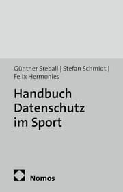 Cover von Handbuch Datenschutz im Sport