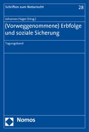 Cover von (Vorweggenommene) Erbfolge und soziale Sicherung