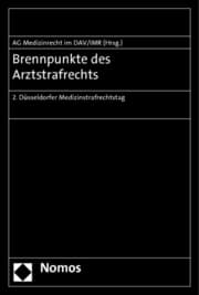 Cover von Brennpunkte des Arztstrafrechts