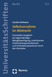 Cover von Selbstvornahme im Mietrecht