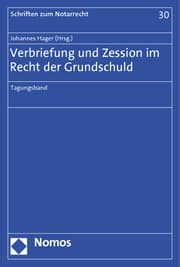 Cover von Verbriefung und Zession im Recht der Grundschuld