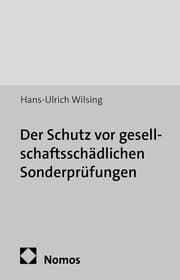 Cover von Der Schutz vor gesellschaftsschädlichen Sonderprüfungen