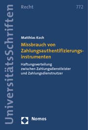 Cover von Missbrauch von Zahlungsauthentifizierungsinstrumenten