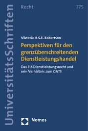 Cover von Perspektiven für den grenzüberschreitenden Dienstleistungshandel
