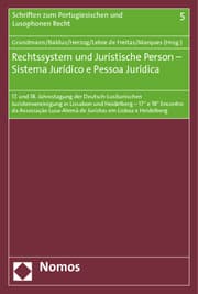 Cover von Rechtssystem und Juristische Person/Sistema Jurídico e Pessoa Jurídica