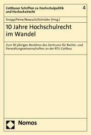 Cover von 10 Jahre Hochschulrecht im Wandel