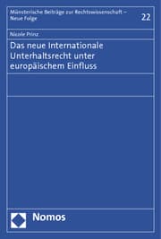 Cover von Das neue Internationale Unterhaltsrecht unter europäischem Einfluss