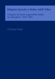 Cover von Religiöse Sprache in Reden Adolf Hitlers