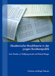 Cover von Akademische Musiktheorie in der jungen Bundesrepublik