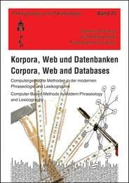 Cover von Korpora, Web und Datenbanken/Corpora, Web and Databases