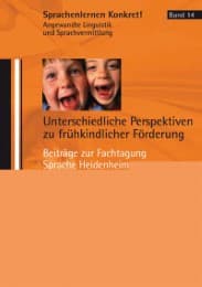 Cover von Unterschiedliche Perspektiven zu frühkindlicher Förderung