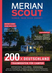 Cover von MERIAN Scout 200 x Deutschland: Traumrouten für Camper
