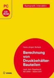 Cover von Berechnung von Druckbehälter-Bauteilen nach dem Regelwerk AD 2000