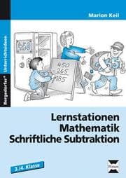 Cover von Lernstationen Mathematik: Schriftliche Subtraktion