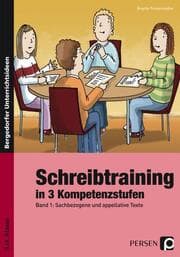 Cover von Schreibtraining in 3 Kompetenzstufen - Band 1