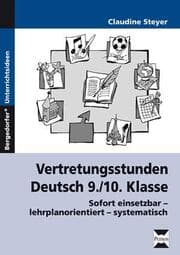Cover von Vertretungsstunden Deutsch 9./10. Klasse